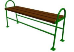 Скамья прямолинейная без
спинки УСН 8601-0302-0301