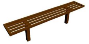 Скамья без спинки УСН 8601-0302-0307