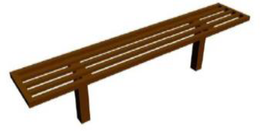 Скамья без спинки УСН 8601-0302-0307